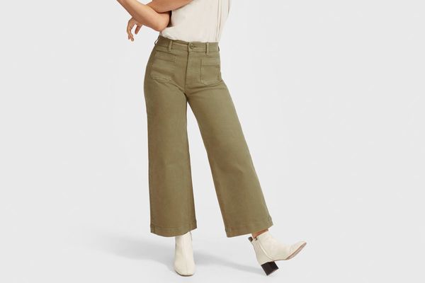 Everlane Wide Leg Crop Patch Pocket Pant