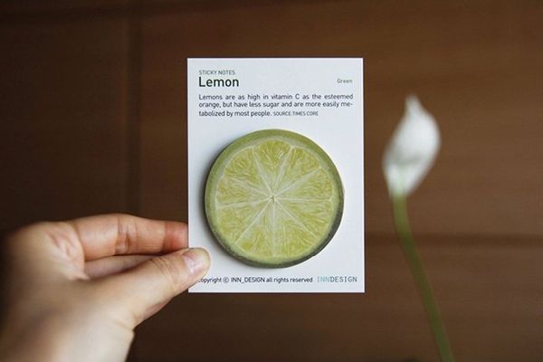 Lemon Sticky Notes