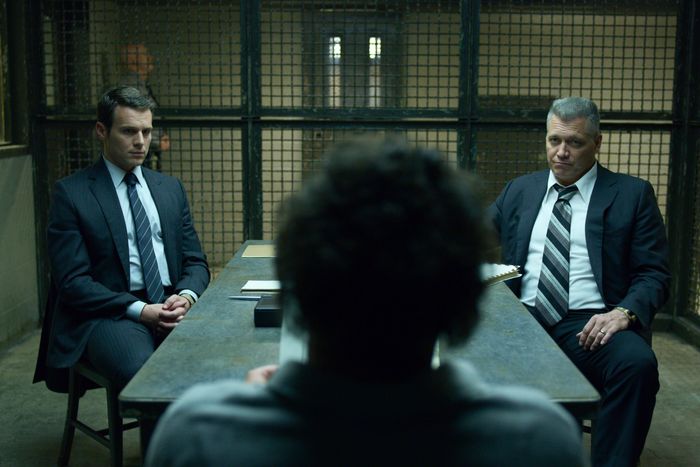 Jonathan Groff and Holt McCallany in Mindhunter.