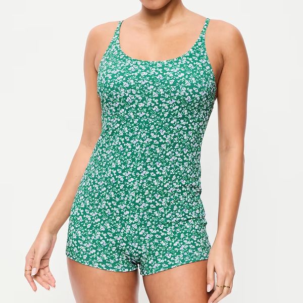 Old Navy Textured Swim Romper