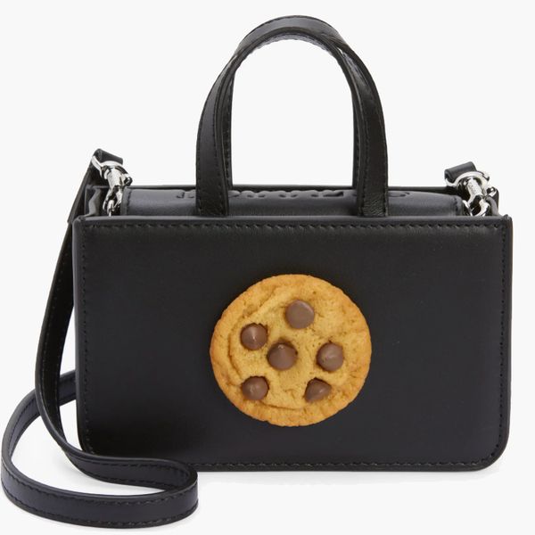 Puppets and Puppets Mini Cookie Leather Top Handle Bag