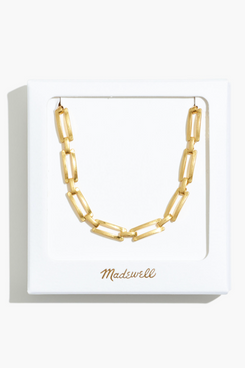 Madewell Rectangular Chain Necklace Gift Box