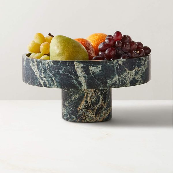 CB2 Orcino Green Marble Fruit Bowl