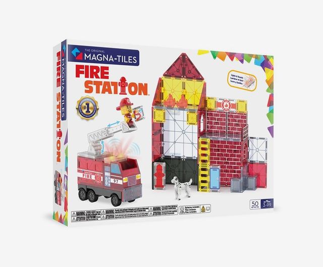 Magna-Tiles Fire Station 50-Piece Set