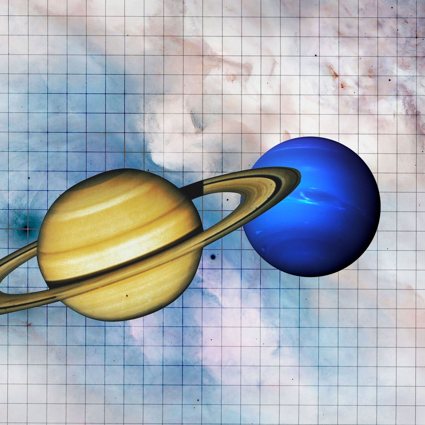 Neptune R Neptune With Saturn Rings