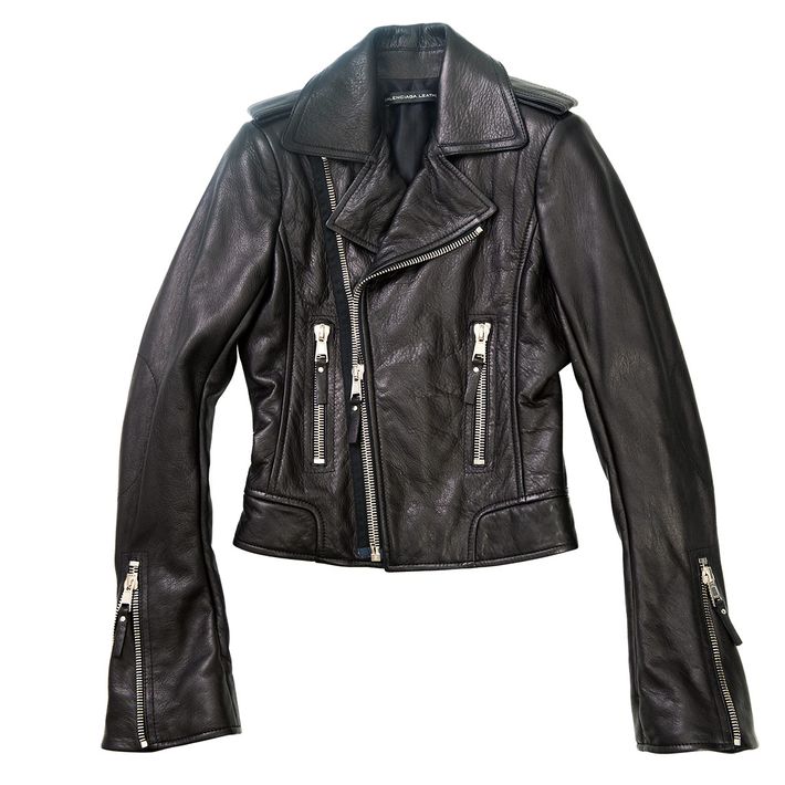 BALENCIAGA Cropped distressed leather jacket  NETAPORTER