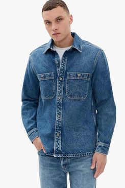 Madewell Denim Shacket in Salvatore