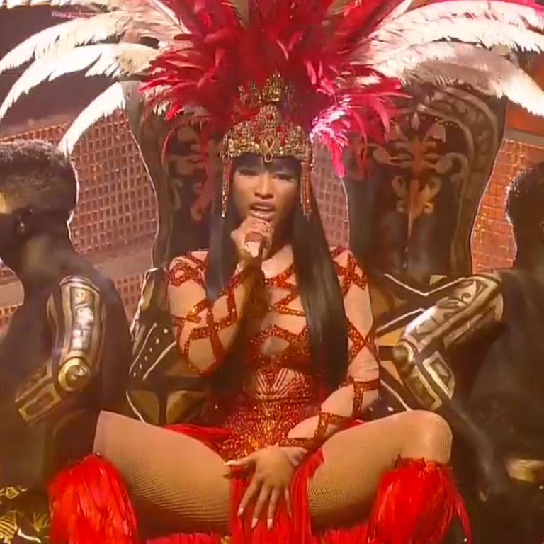 When you're on the VMAs and get nervous for a second that you misplaced your vagina. Nope, there it is.