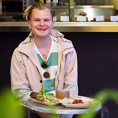 Taylor at Dinette, near his home in Los Angeles.