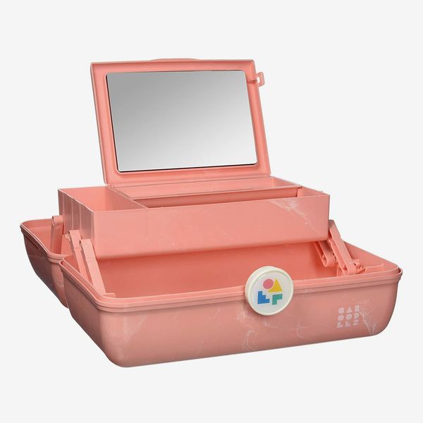 Caboodles On-The-Go Girl Retro Case, Coral Marble