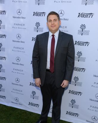 PALM SPRINGS, CA - JANUARY 05: Actor Jonah Hill attends Variety's Creative Impact Awards and 10 Directors to Watch brunch presented by Mercedes-Benz at The 25th Annual Palm Springs International Film Festival at Parker Palm Springs on January 5, 2014 in Palm Springs, California. (Photo by Jason Kempin/Getty Images for Variety)