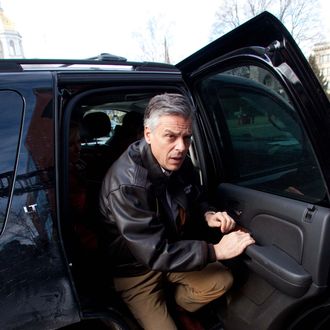 Republican presidential candidate, former Utah Gov. Jon Huntsman arrives at a campaign stop in Eagle Square on January 09, 2012 in Concord, New Hampshire. 