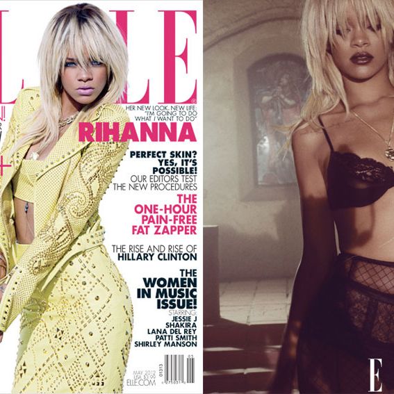 Rihanna, shot for Elle by Tom Munro.