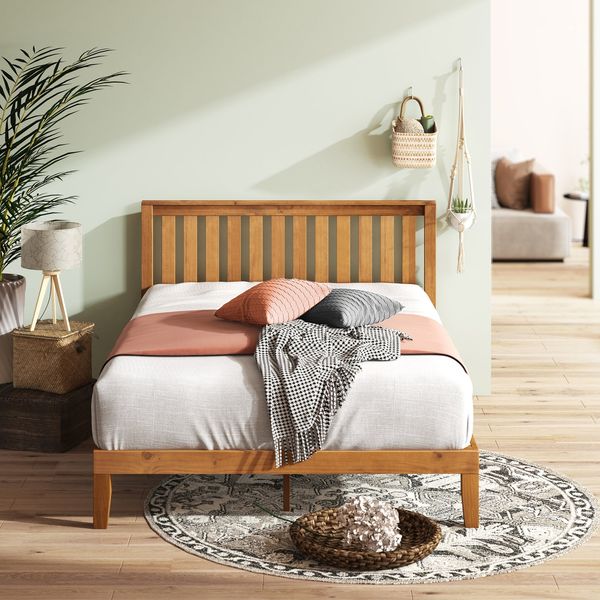 Red Barrel Studio Sawiris Solid Wood Slat Bed - Queen