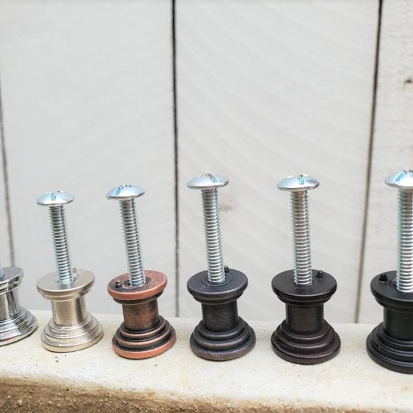 DIY Drawer Knob Bases with Screws, Set of Four