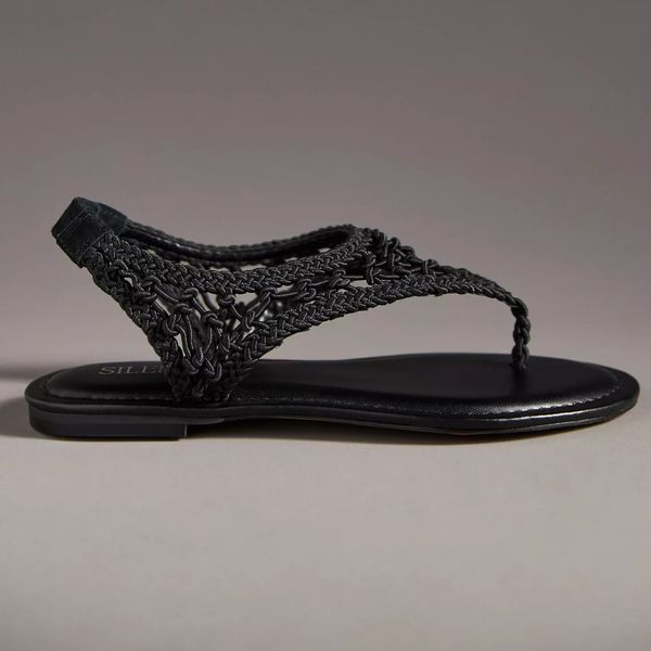 Silent D Crochet Thong Sandals
