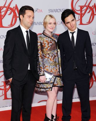 Proenza Schouler designers with Dakota Fanning.