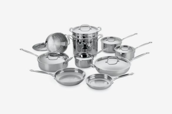 Cuisinart Chef’s Classic Stainless Steel Cookware 17 Piece Set
