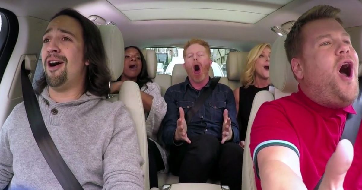 Broadway Carpool Karaoke LinManuel Miranda, Jane Krakowski, Audra