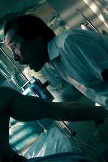 Statham crushes your testicles with his bare hands, then jams a needle into your neck. (Crank 2)