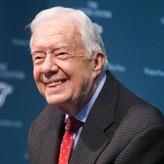 Former President Jimmy Carter Holds News Conference On His Cancer Diagnosis