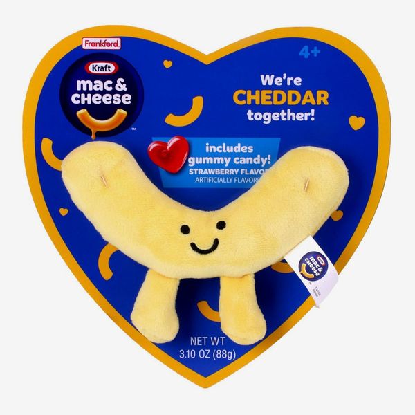 Kraft Valentine's Heart Box Mac and Cheese Plush with Gummies Candy
