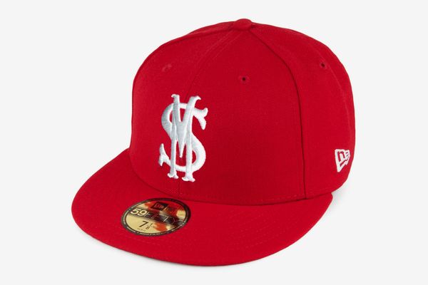 Savemoney “Royal Script” Red New Era Fitted Cap