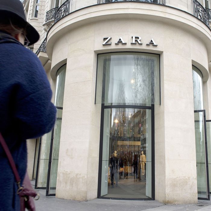 A Zara store on the Champs Elysee