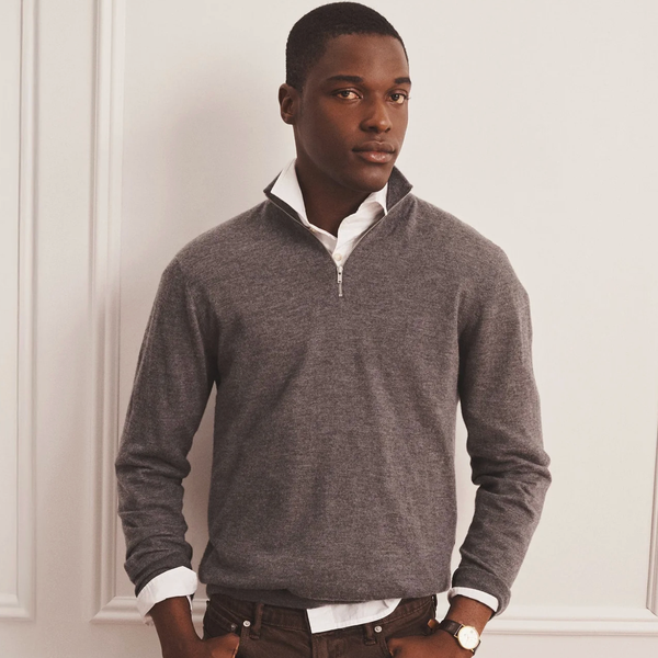 Naadam Super Fine Cashmere Quarter Zip