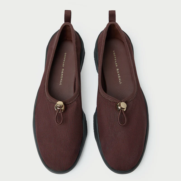 Loeffler Randall Raina Dark Brown Mesh Flat