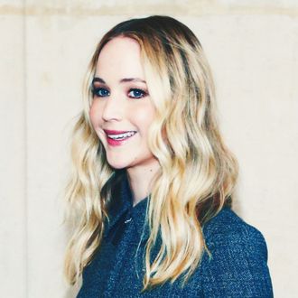 Jennifer Lawrence at Paris Fashion Week.