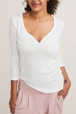 Hatch The Softest Rib Nursing Henley