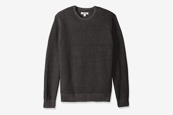 Goodthreads Men's Soft Cotton Rib Stitch Crewneck Sweater