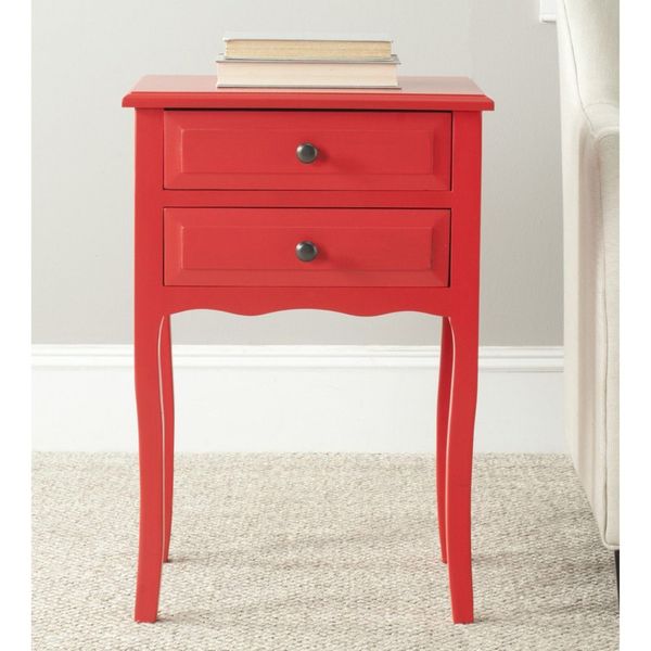 Safavieh American Home Collection Lori Hot Red End Table