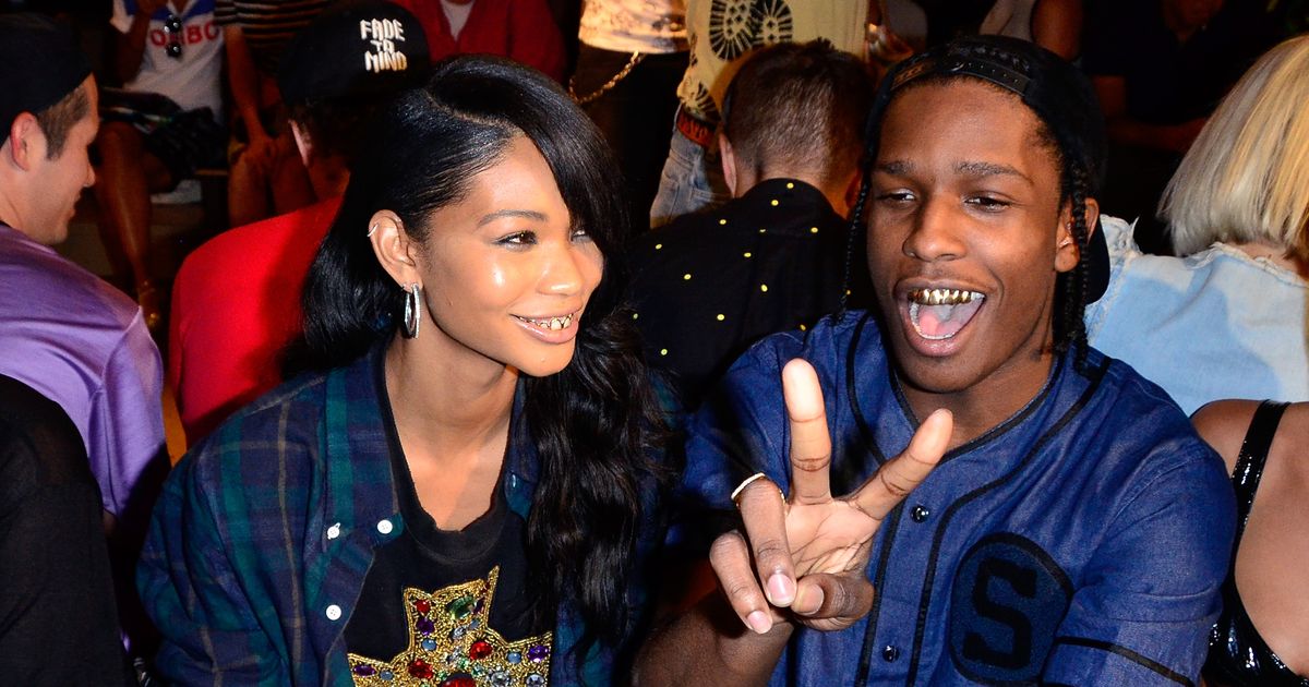 A$AP Rocky and Chanel Iman Share Clothes, Grills