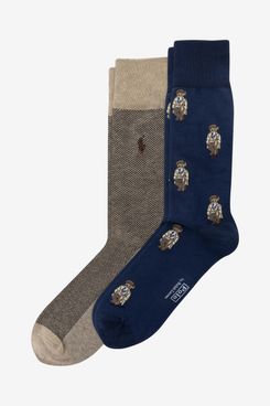 Polo Ralph Lauren Assorted 2-Pack Mini Bears Crew Socks