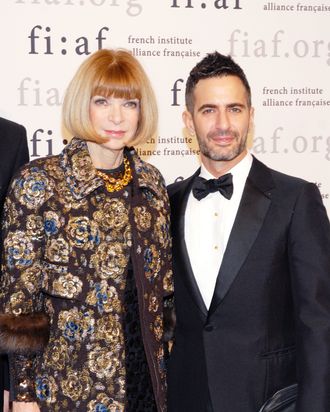 Anna Wintour with Marc Jacobs.