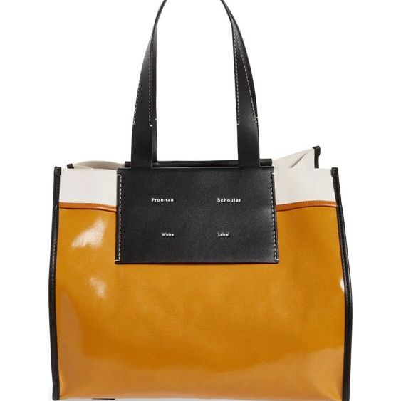 Proenza Schouler White Label Extra Large Morris Coated Canvas Tote