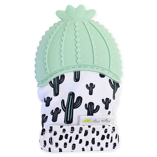 Itzy Ritzy Silicone Cactus Teething Mitt in Green