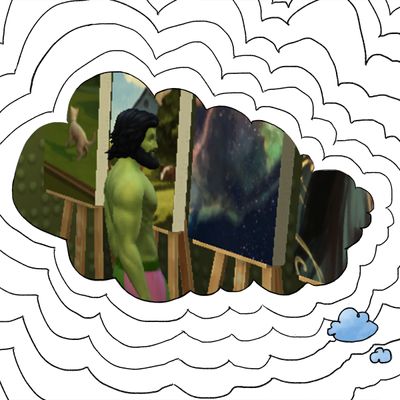 I Think About My Painting Goblin in The Sims a Lot