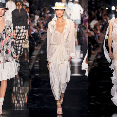 Looks from the spring 2012 John Galliano show.