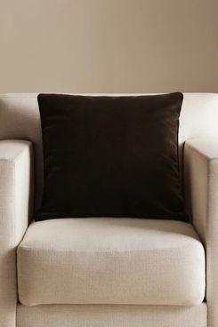 Nordic Knots Teddy Velvet Throw Pillowcase – Walnut