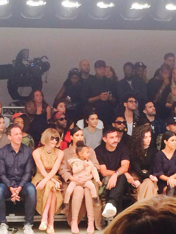 Drake and Kendall Jenner attend Kanye West Yeezy Season 2 during