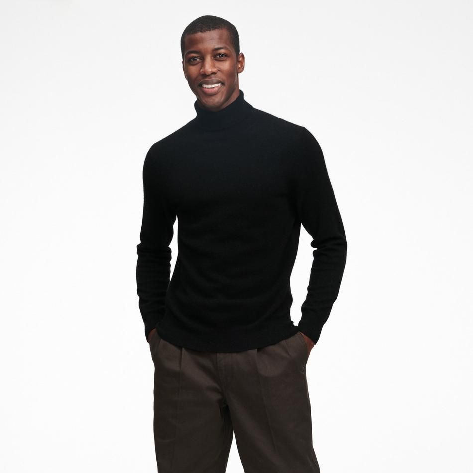 olive green turtleneck sweater mens