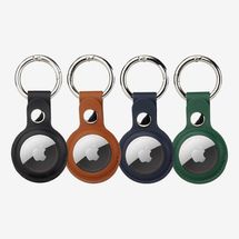 Onejie 4 Pack Airtag Leather Keychain