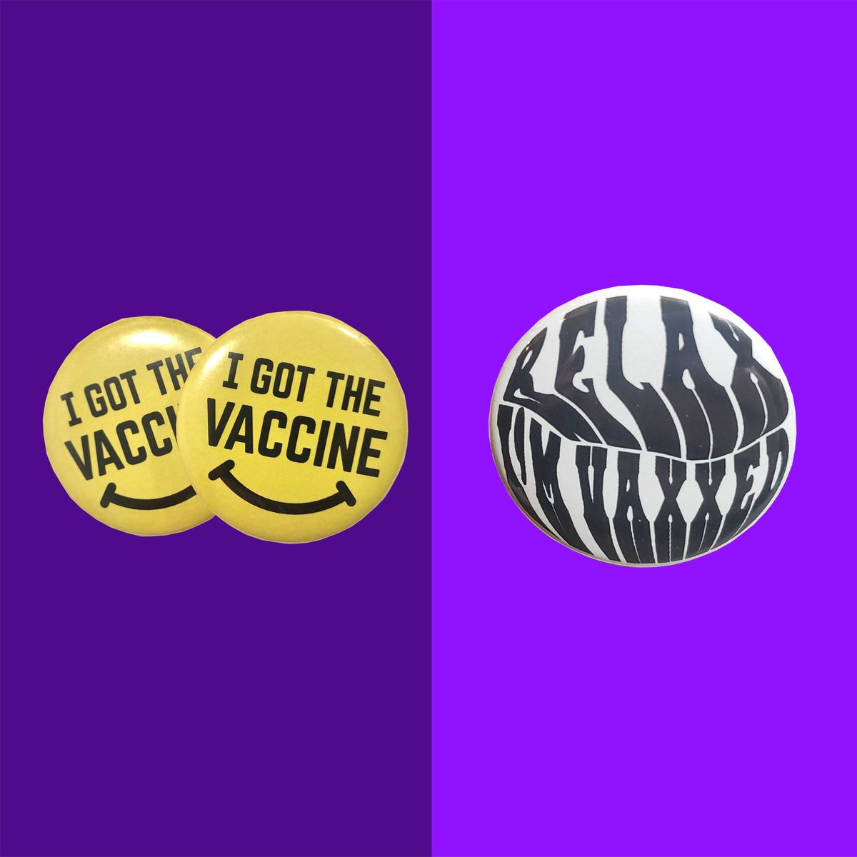 Vaccine Vaccinated AF 2.25 Pins Vaxxed and Waxed Vaxxed AF Vaccination Caffeinated & Vaccinated COVID-19 Vaccine Funny Pins