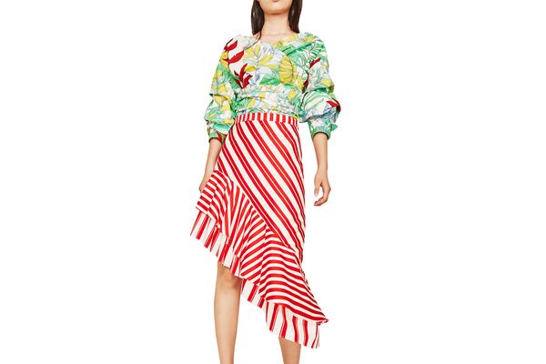 Zara Striped Skirt With Frill