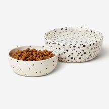 Franca Finca Speckled Dog Bowls