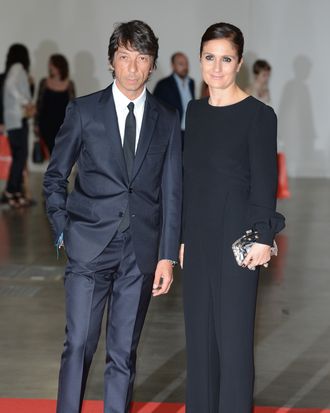 Valentino's creative directors Pier Paolo Piccioli and Maria Grazia Chiuri.