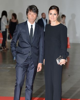 Valentino's creative directors Pier Paolo Piccioli and Maria Grazia Chiuri.